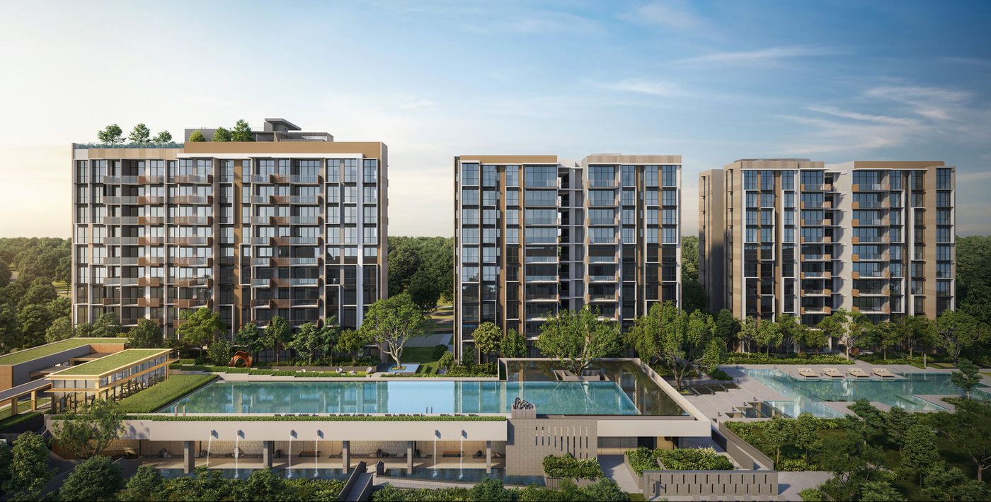 The Sen residential blocks and deck — artist's impression